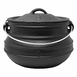 Klarstein Beefalo, litinový hrnec, potjie, velikost S, litina, kulatý, poklice, 3 l