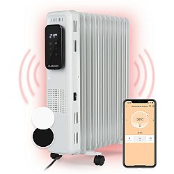 Klarstein Thermaxx Elevate Smart, olejový radiátor, 2720 W, 7–35 °C, časovač, bílý