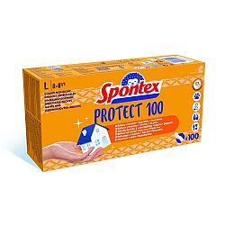 Spontex Protect jednorázové vinylové rukavice vel. L, 100 ks