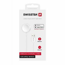 SWISSTEN Magnetický nabíjecí kabel pro Apple Watch USB, 1,2 m, bílá